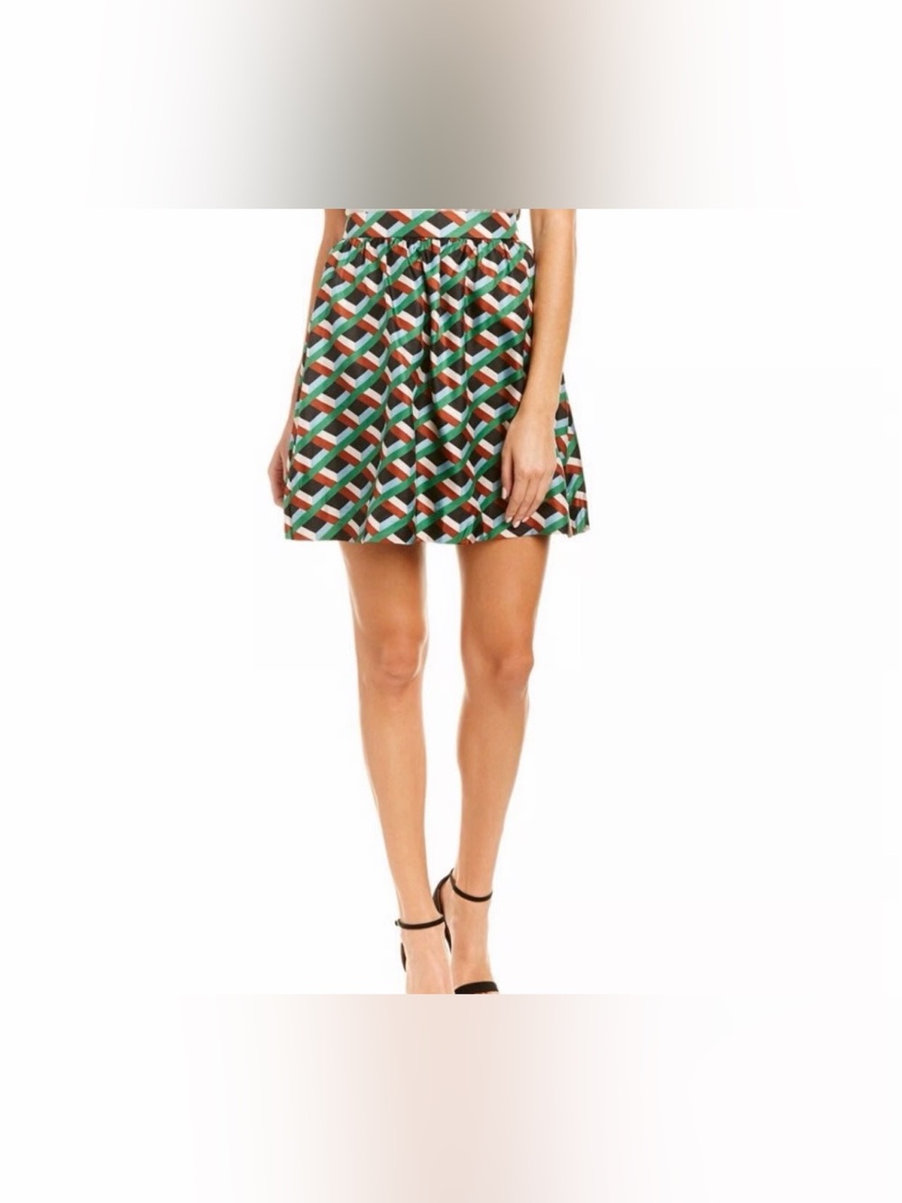 J Crew Ratti Graphic Diamond Print Skirt